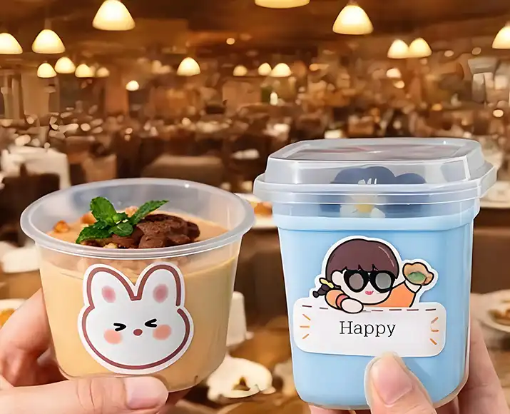 Food-protection-of-plastic-dessert-cups-with-lids