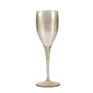 Gold-powder-champagne-high-foot plastic-cups