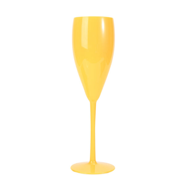 Yellow-high-foot champagne-plastic-cups
