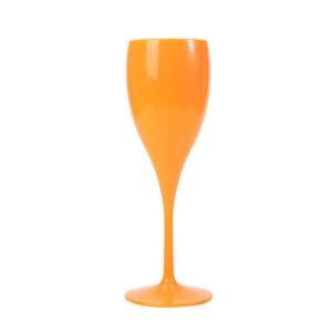 Orange-champagne plastic-cups