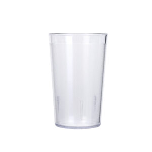 Transparent frosted plastic drinking cup