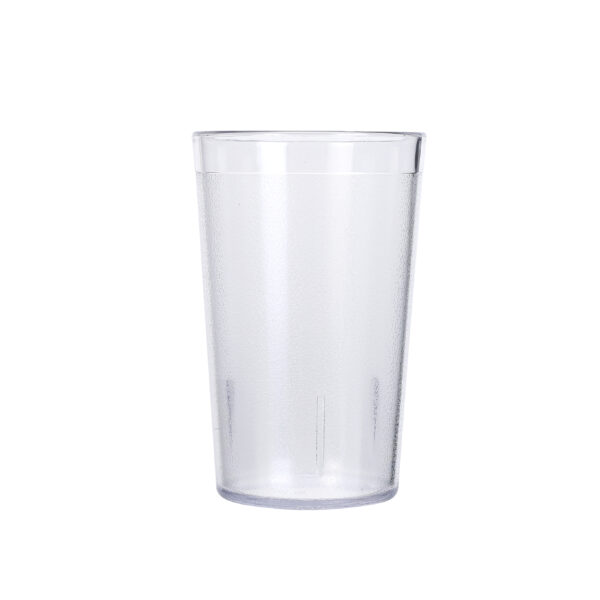 Transparent frosted plastic drinking cup